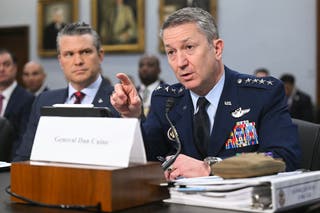 Hegseth is appearing before Congress to justify President Donald Trump’s $1.5 trillion budget request for the U.S. military